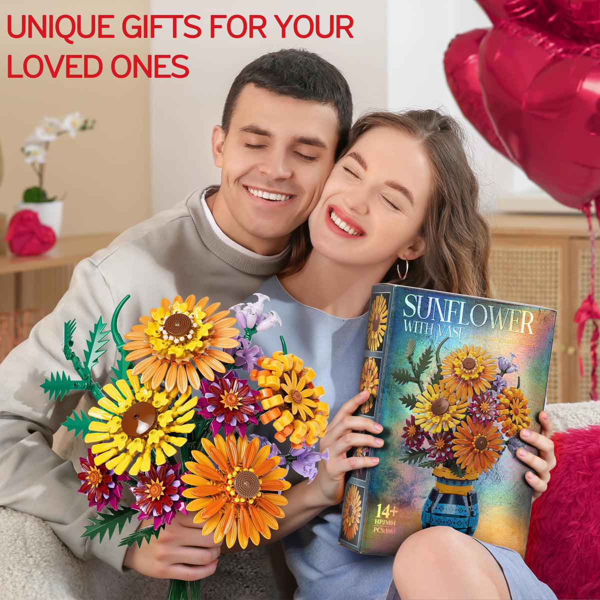 Asoulin sunflowers with vase: gift-ready packaging for special occasions