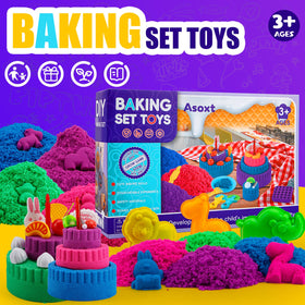 Asoxt color sand variety offers tactile exploration in four bright colors
