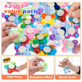 ASPULU colorful party favors pop spinners for kids' events