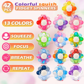 ASPULU classroom prizes and party favors pop fidget spinners for focus