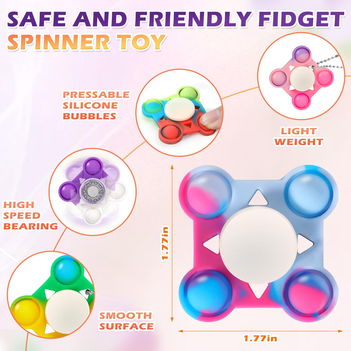 ASPULU sensory fidget toys designed for anxiety relief and concentration