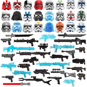 Asrnten PeleusTech helmet set enhances sci-fi minifig look and customization