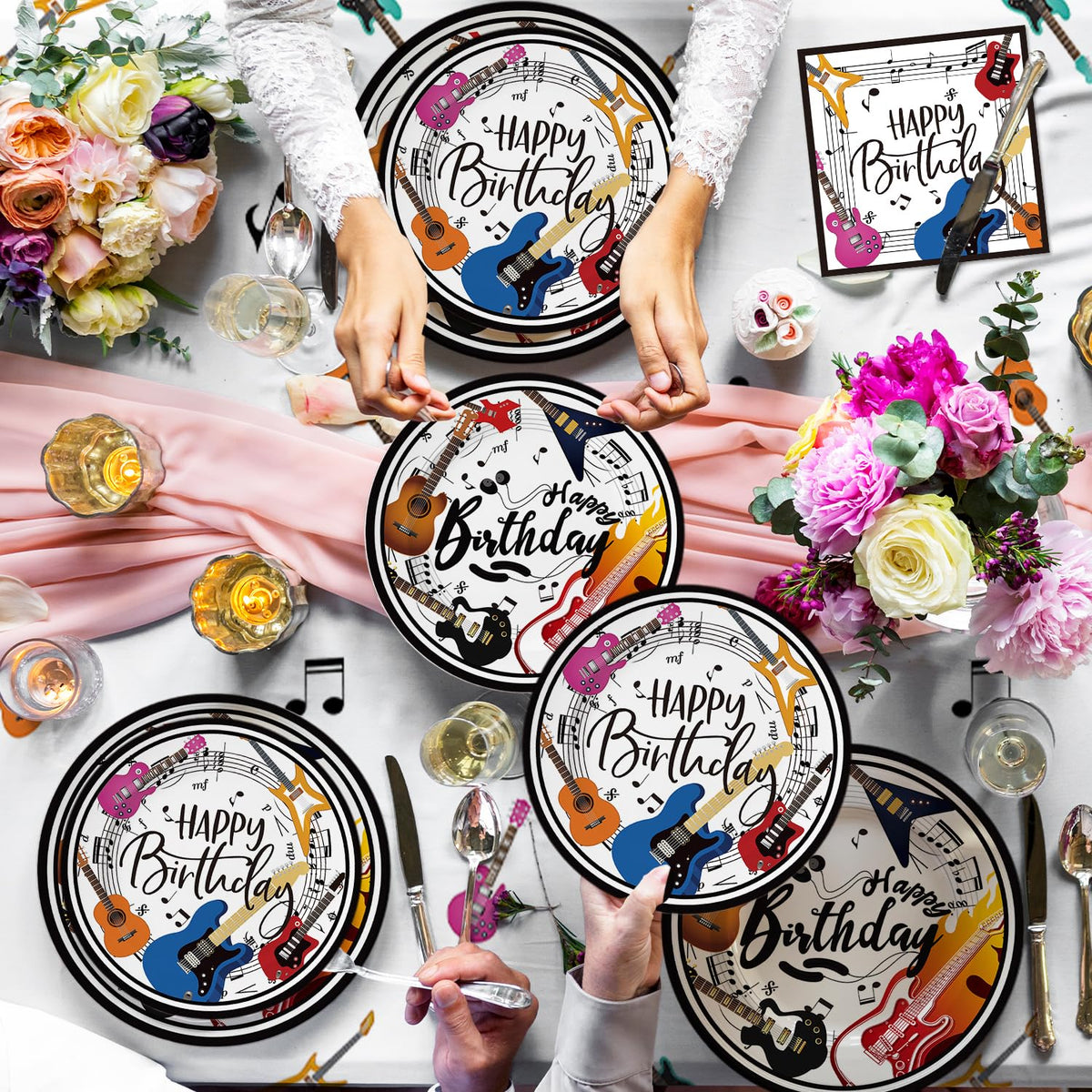 Asrnten XHCYGWY 7-inch paper plates for quick, sturdy party dining