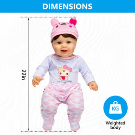 Assistex Reborn Doll soft vinyl skin for a warm, realistic feel