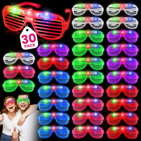 AstrivixDD 30-pack LED glasses in colorful sets for group celebrations