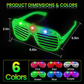 AstrivixDD glow glasses show red blue green pink purple white colors