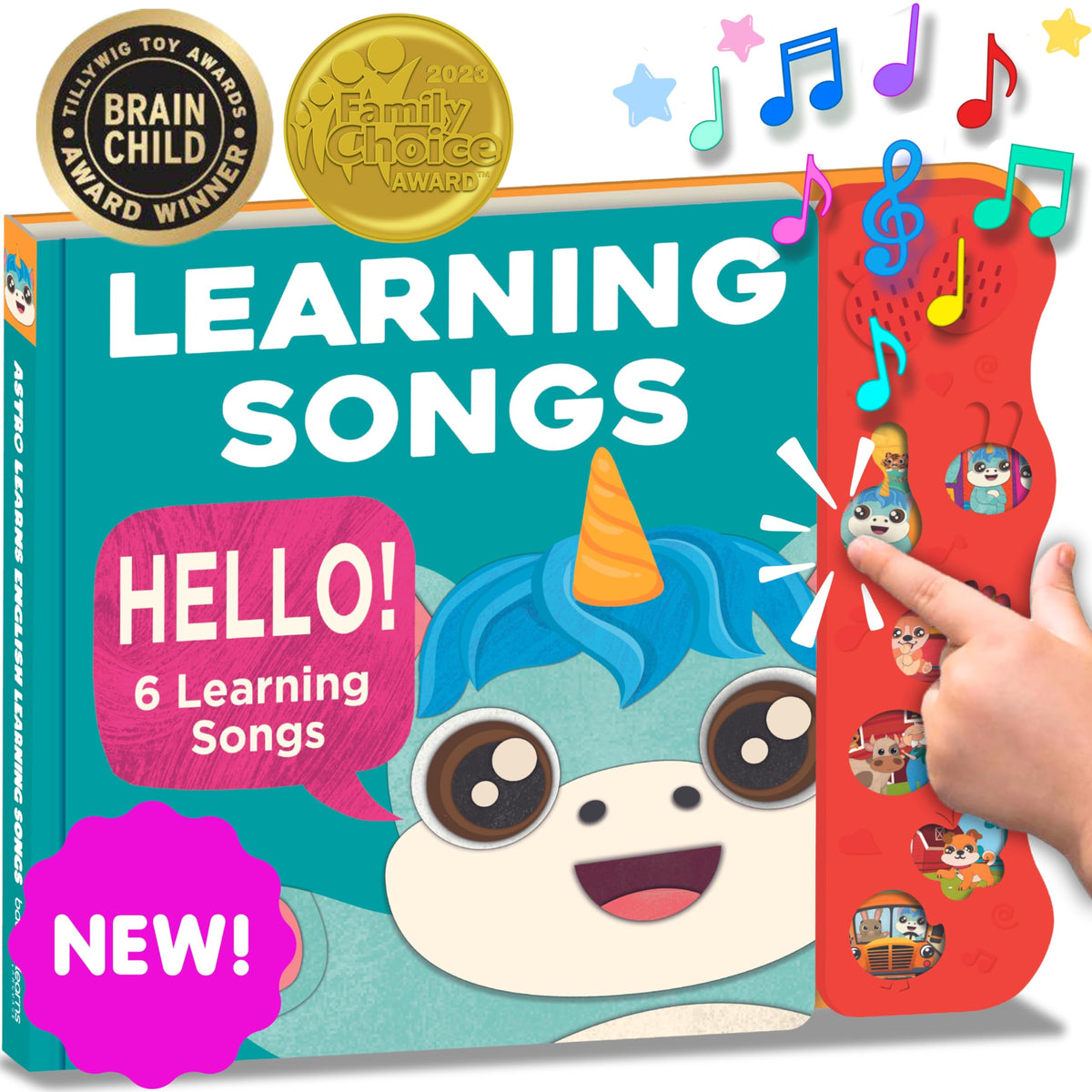 Astro Learns English learning songs front view with clear audio for babies