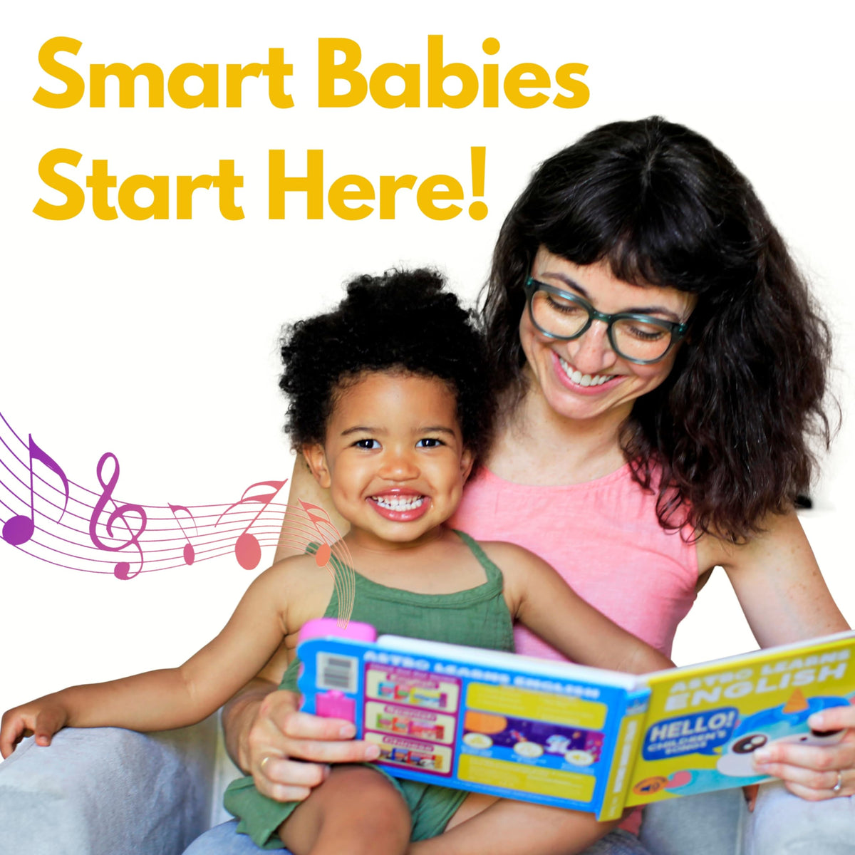 Astro Learns English press-and-play buttons enable easy interaction for toddlers.