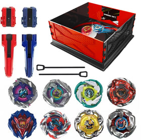 ASVEXKW Battling Set spinning-top close-up, durable ABS for energetic play.