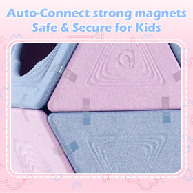 Asweets 18-piece magnetic fort panel 08 colorful, engaging, and reusable.