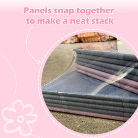 Asweets 18-piece magnetic fort panel 09 portable storage and quick setup.