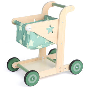 Asweets 2-in-1 wooden walker with toy box for engaging play and tidy storage