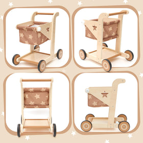 Asweets brown finish walker complements any room and supports mobility