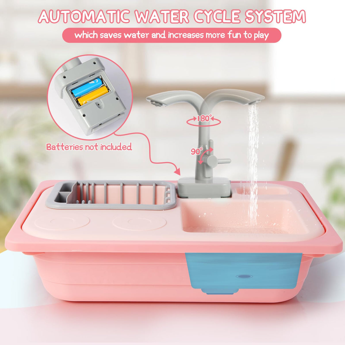 Asweets color-changing accessories blue to white indicate temperature cues during play.