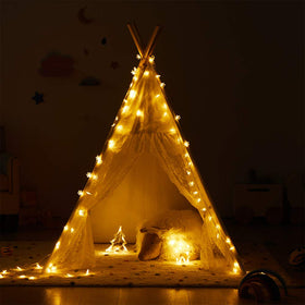 Close-up of Asweets teepee cotton fabric showing durable, breathable texture