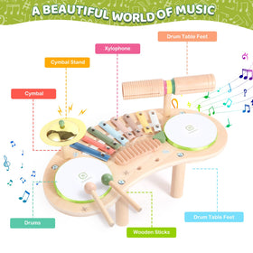 Asweets Montessori-inspired play promotes sound exploration and motor skills.