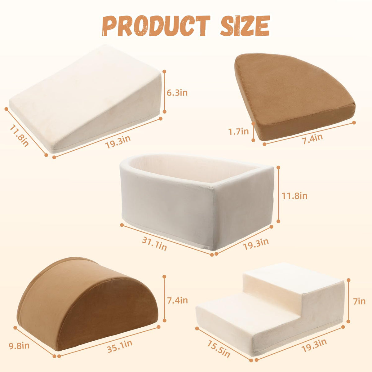 Asweets semicircular ramp with stairs supports creative movement.