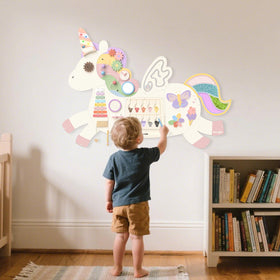 Asweets Unicorn Activity Wall panel built from durable materials for long-lasting use