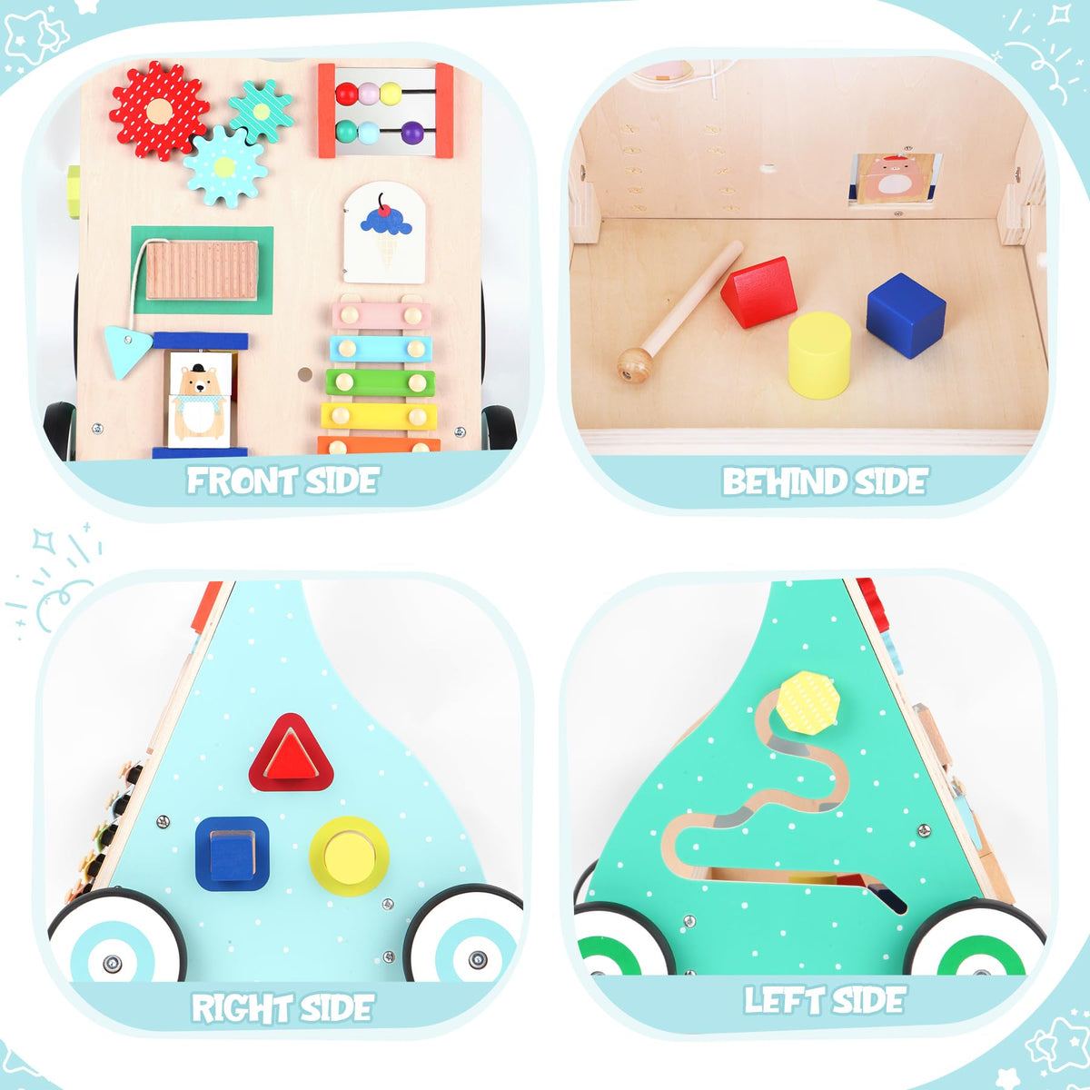 Asweets wooden beads and gears foster fine motor play and problem solving