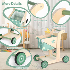 Asweets wooden walker wheels glide smoothly, protecting floors during playtime