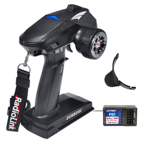 ATA HOBBY DUMBORC X4 front view, compact transmitter with fast 3 ms response for precise control.