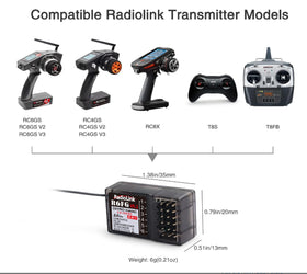 Ground-range test demonstrating up to 400 meters control with R6FG