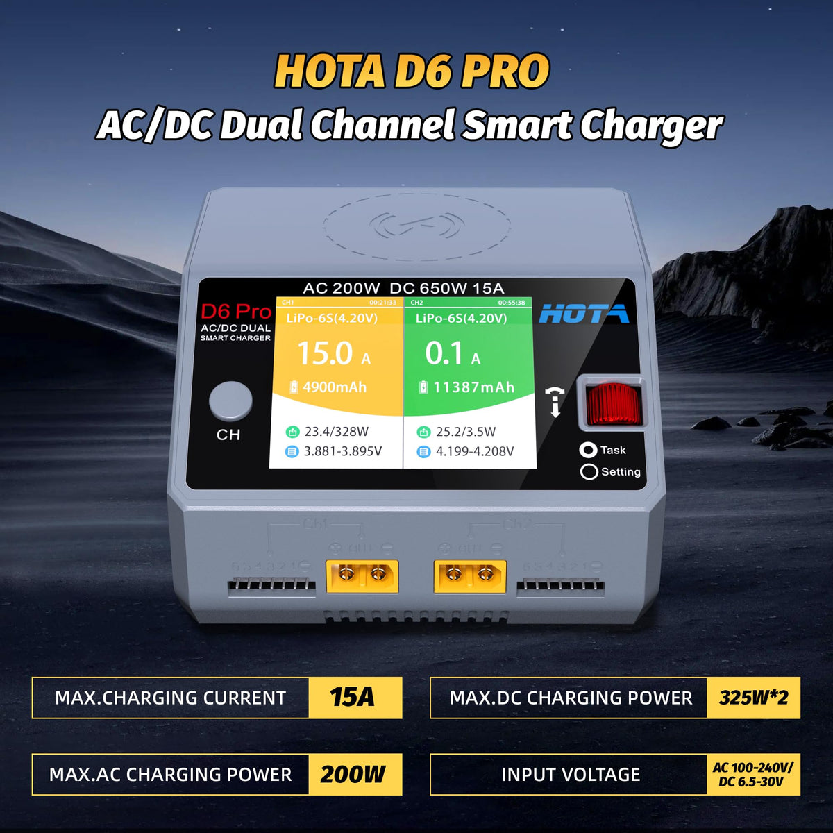 ATA HOBBY HOTA D6 Pro compact dimensions fit on crowded workbenches.