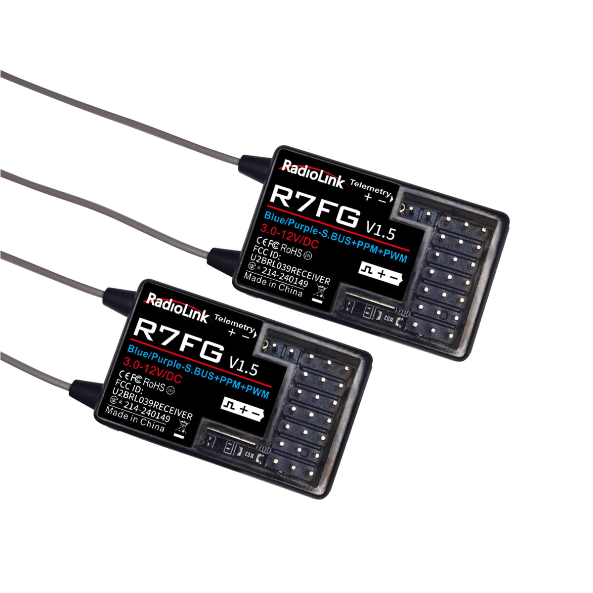 ATA HOBBY R7FG gyro receiver close-up showing compact design for stable control