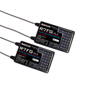 ATA HOBBY R7FG gyro receiver close-up showing compact design for stable control