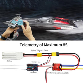 ATA HOBBY R7FG receiver, gyro-equipped for precise control and telemetry.