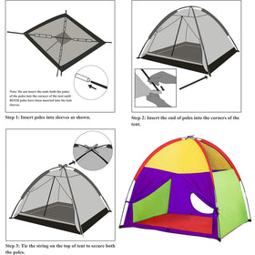 ATDAWN water-resistant fabric cleans easily after playtime.