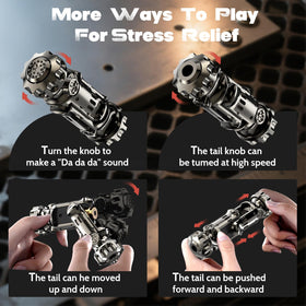 ATESSON 4-in-1 fidget gun toy slider mode calms the mind.
