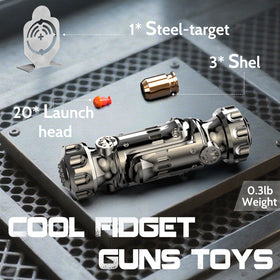 ATESSON 4-in-1 fidget gun toy spinner mode aids focus.