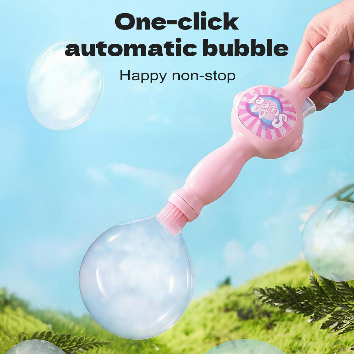 ATG bubble machine with multi-color lights adds a dazzling atmosphere to gatherings.