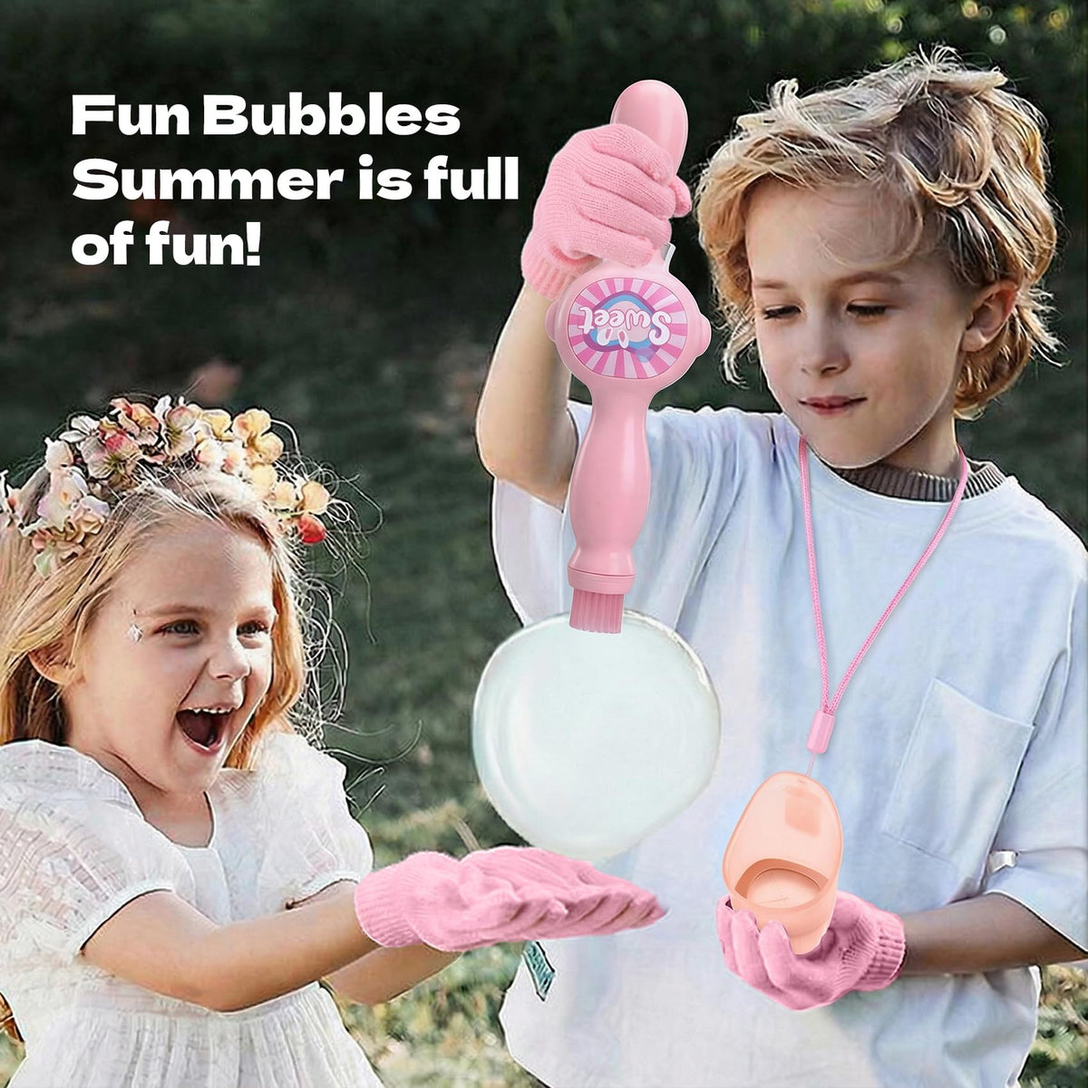 ATG bubble wand offers durable, safe design for kids and adults alike.