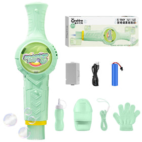 ATG Fog Bubble Machine wand producing smoke filled bubbles for immersive party fun