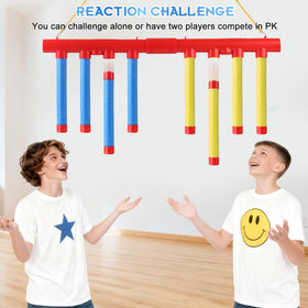 ATG Reflex Drop Sticks game modes including Speed Rush and Precision Test