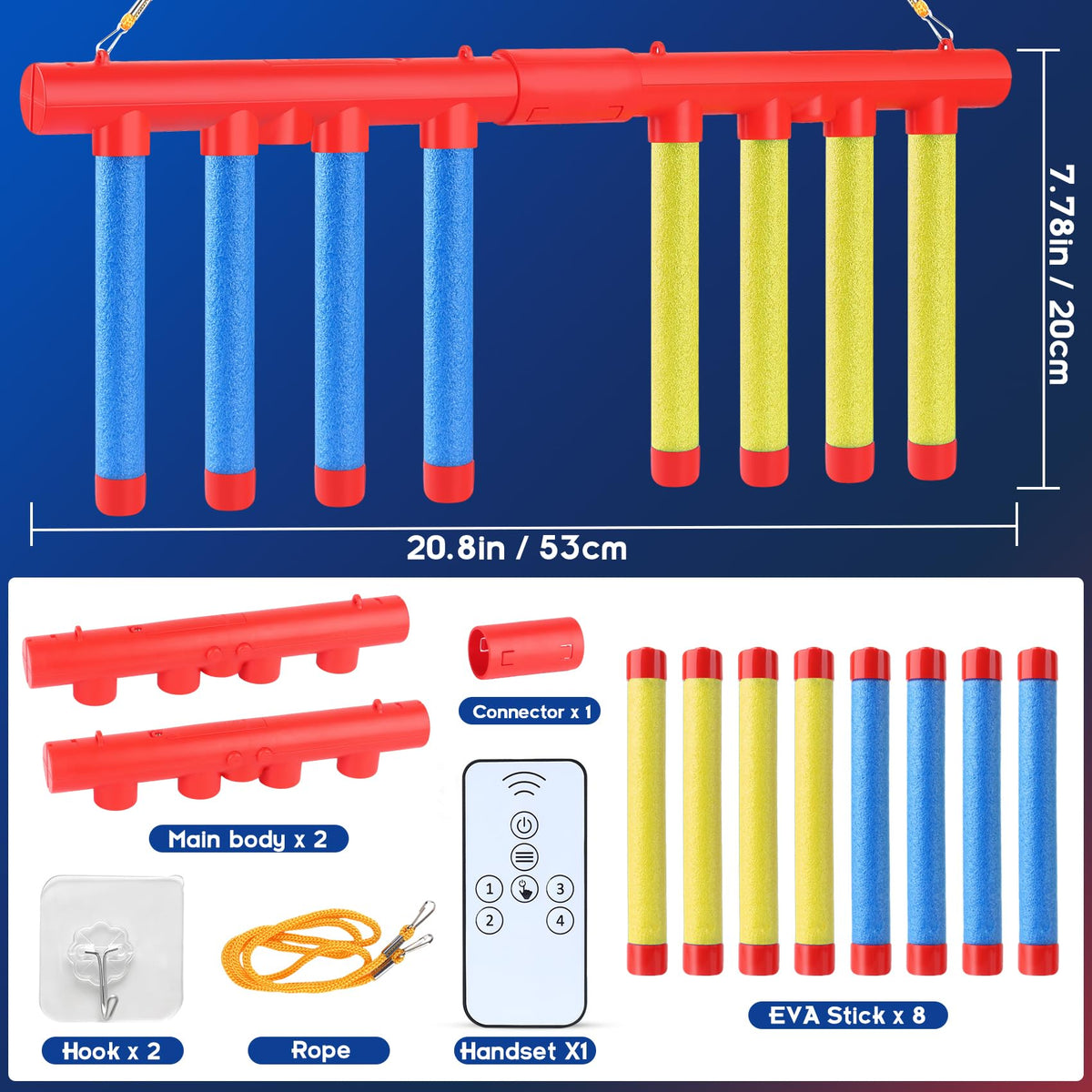 ATG Reflex Drop Sticks used in solo practice to sharpen reflexes at own pace