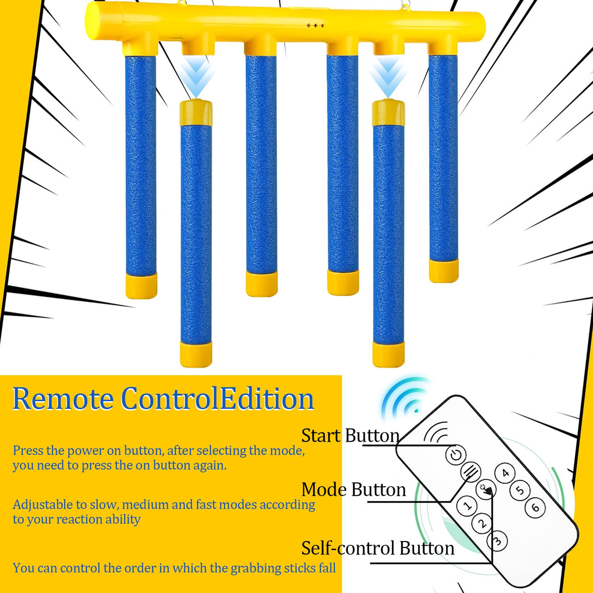 ATG Reflex Drop Sticks in travel ready setup enabling on the go reflex training
