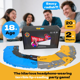 ATG You SAY I Speculation wireless headphones enable lip-reading play for high-energy party rounds.