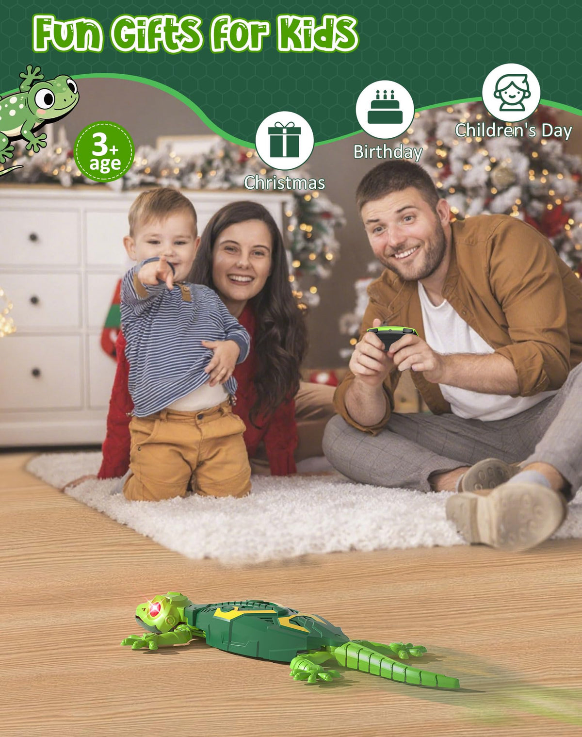 ATHLERIA Ready-to-play Gecko set with remote and manual.