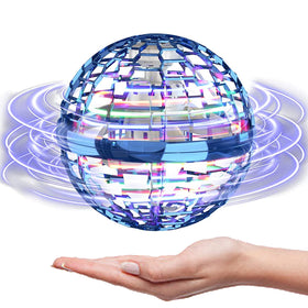 ATHLERIA magic flying orb ball with RGB lights for vibrant outdoor play.