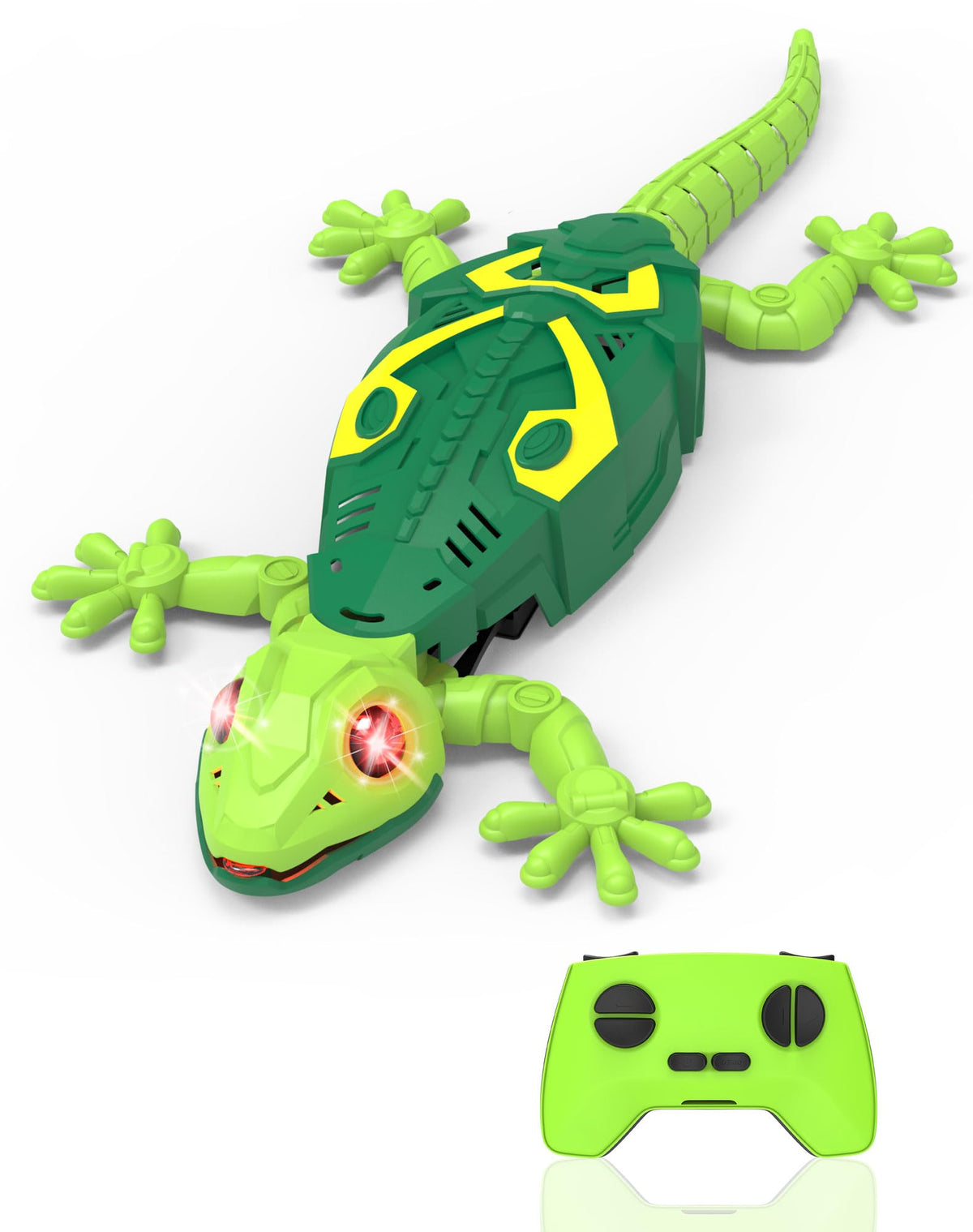 ATHLERIA wall-climbing Gecko toy on a smooth surface for exciting wall traversal.