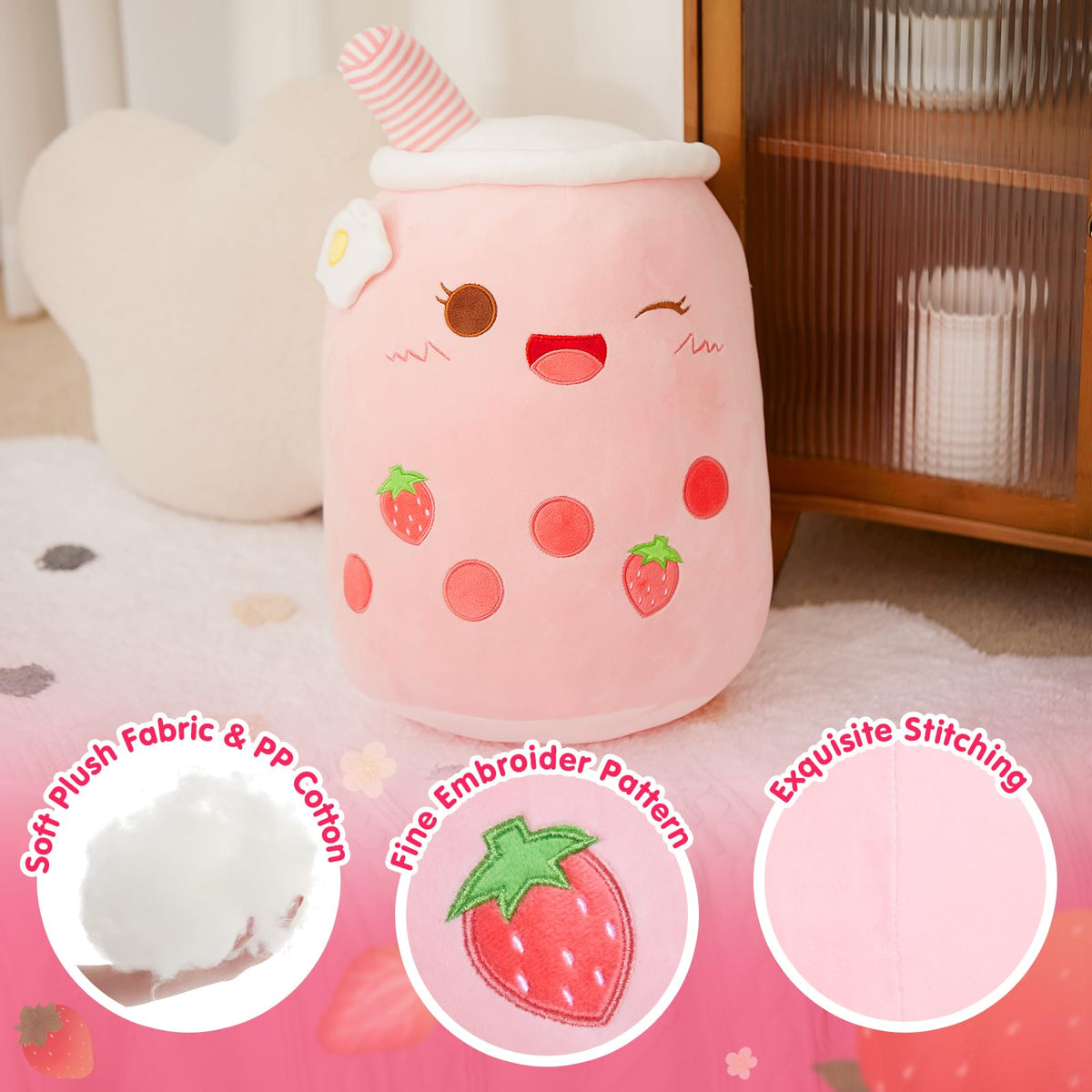Athoinsu bubble tea toy night light adds color to bedtime and rooms