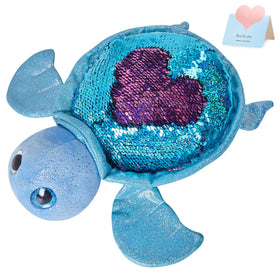 Athoinsu sequin turtle with sparkly shell, ideal for cuddling and desk decor.