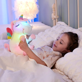 Athoinsu soft plush unicorn with velvet filling for cozy hugs