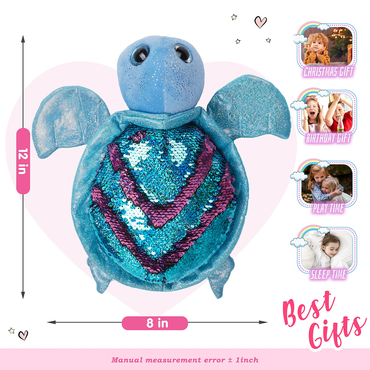 Athoinsu turtle plush-soft-fabric offers a gentle, comforting touch.