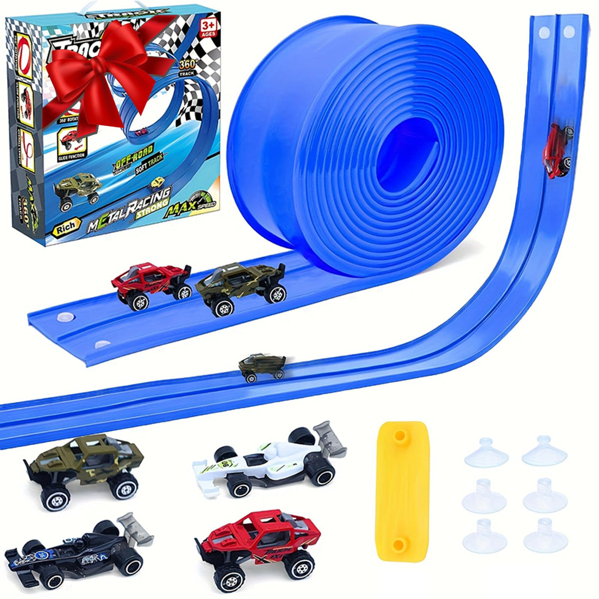 Bright blue Atiger Flex Tracks ideal gift for 3+ kids