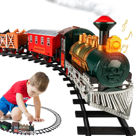 Atlasonix Arizona 1901 electric train locomotive with lights enhances imaginative play