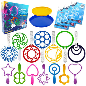 Atlasonix bubble wands with ring designs for hours of outdoor bubble fun